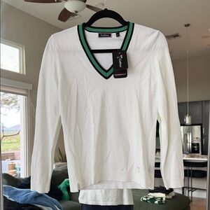Golftini Long Sleeve V-neck Sweater - Size Small - Brand New